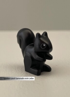 1 x LEGO  STEIN EICHHÖRNCHEN TIER 98481 SCHWARZ NEU