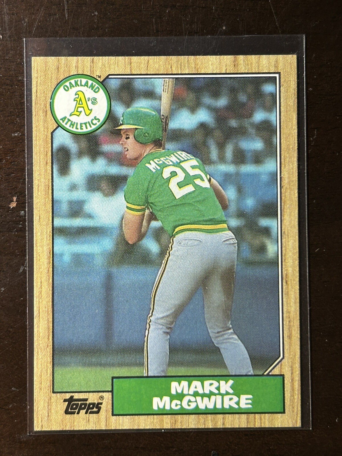 1987 Topps Mark McGwire #366 Oakland Athletics