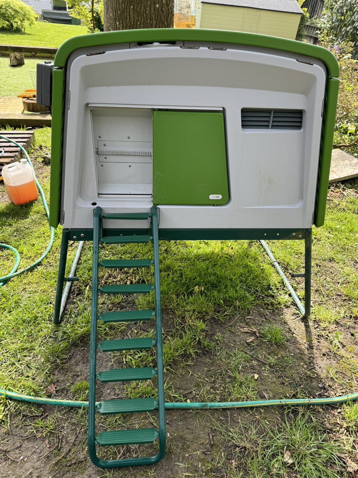 Omlet Eglu Mk2 Cube With Ladder, Stand And Auto Door eBay