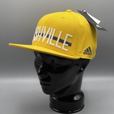 Nashville Predators Men s Baseball Cap Ice Hockey NHL Adidas Middle Bar Flex XL