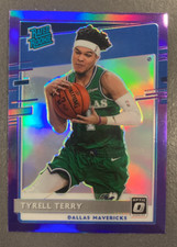 TYRELL TERRY 2020-21 DONRUSS OPTIC PURPLE PRIZM RATED ROOKIE