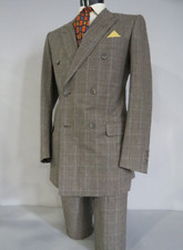 Dunhill London Ermenegildo Zegna six in two double breasted slim cut suit 42 L