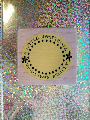 Kolette Hall Motivstempel Little Something Tag Geschenkanhänger Neu