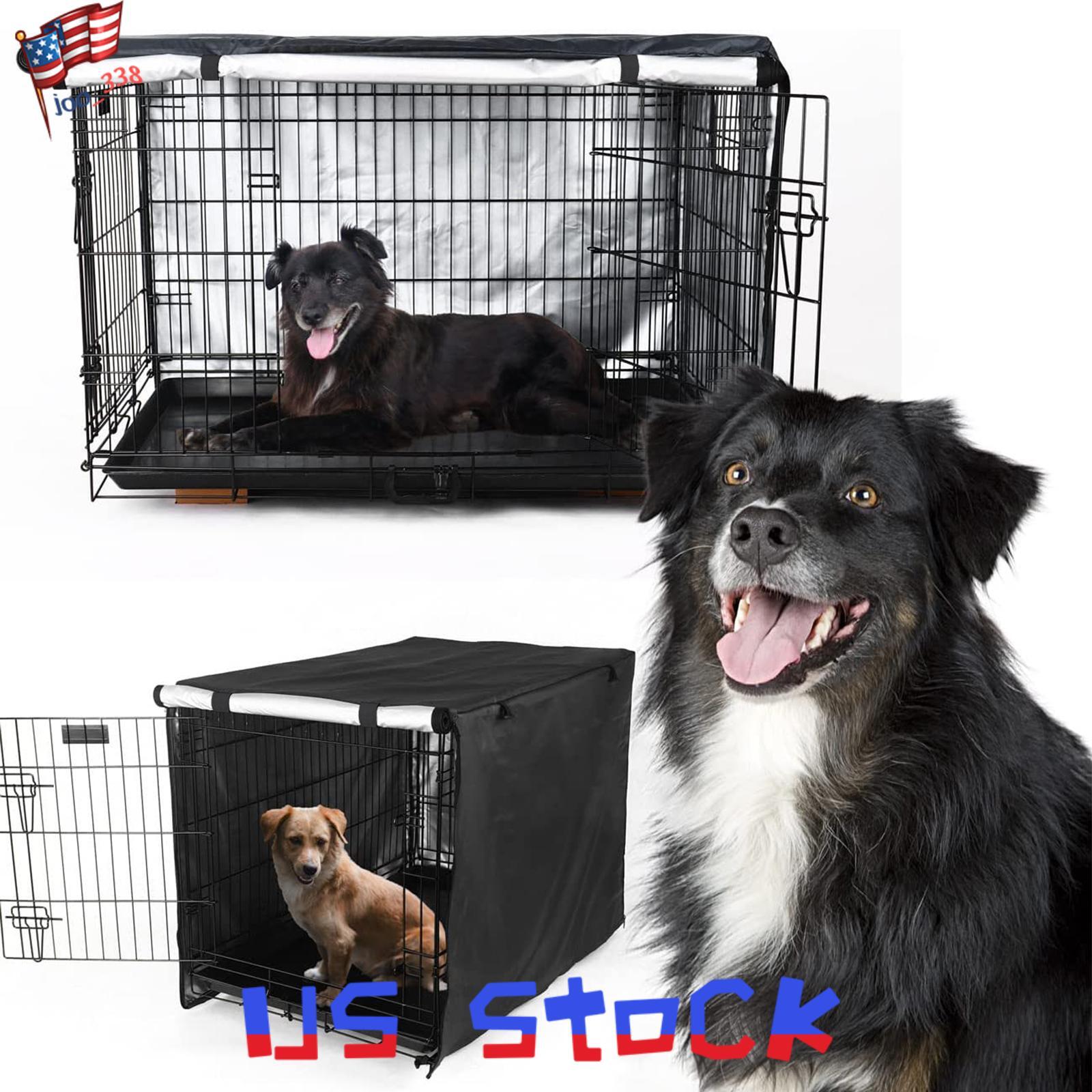 S M L Pet Dog Cage Cover 210D Oxford Cloth Durable Waterproof Puppy