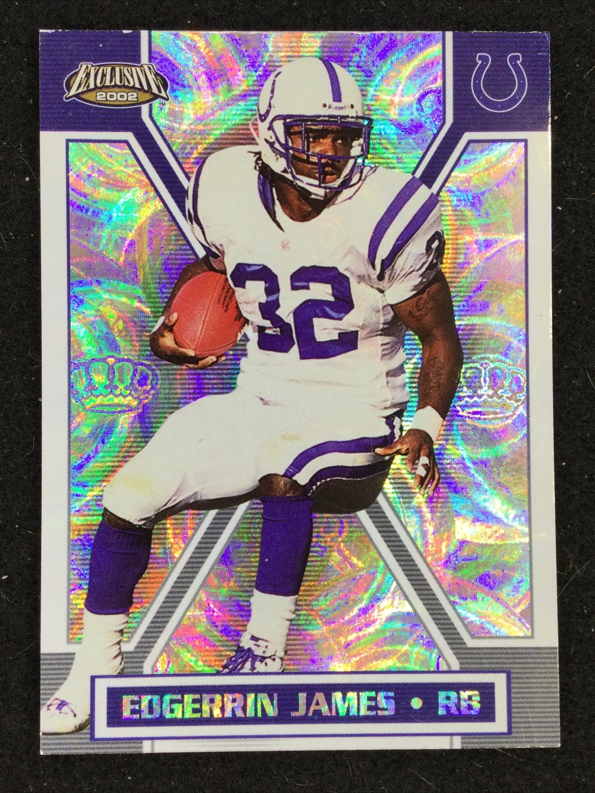 2002 Pacific Exclusive Football Card #75 Edgerrin James