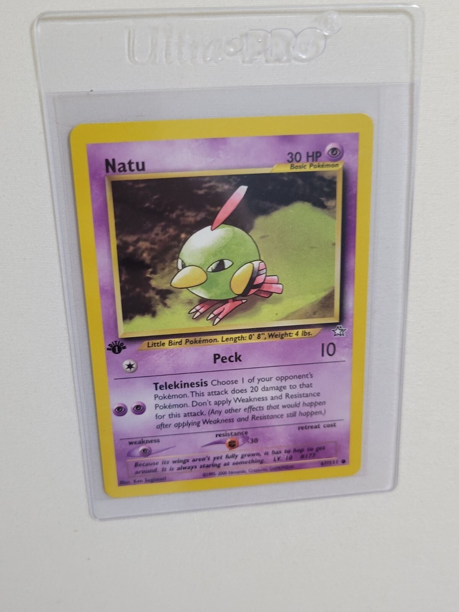 pokemon natu card (177) [Topps Johto Series 1] Pokémon Hit Points40 HP Form Vintage Common (Japanese) - Natu