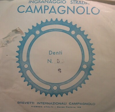 Plateau Campagnolo Nuovo Record 53 Dents – 144 BCD – Argent – Neuf