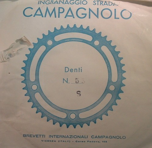 Campagnolo 53Tx 144BCD Nuovo Record Road Chainring- NOS/NEW-5 to 8-Spd-71-73 NIB - Picture 4 of 9