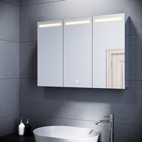 Spiegelschrank Led 3-TüRig Badezimmerspiegel Badschrank Touch Steckdose
