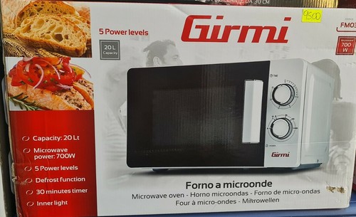 Girmi FM03 Forno a microonde, 700W, capacità 20 lt, timer 30min. | eBay