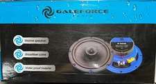Galeforce F1-8 8" 2-Way Marine Coaxial Speakers 8" Motorcycle Speakers Pair New