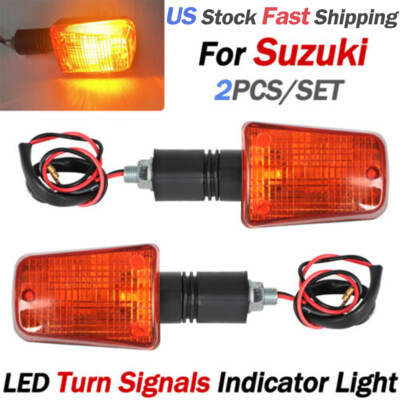 Short-Stem Turn Signal Light For Suzuki DR350 DR650 DR 125 200 250 GSXR 750 1100