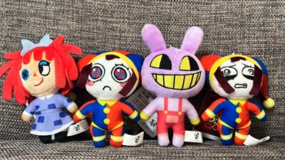 Amazing Digital Circus Deformed Plush Doll Mascot Chain Set of 4