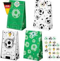 woric 20 StüCk PapiertüTen Fussball, 4 Stile FußBall Mitgebsel TüTen Geburtstags