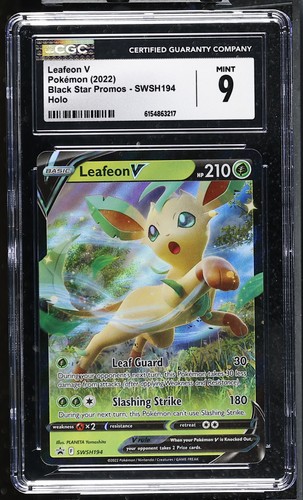 Leafeon V graded CGC 9 for sale on eBay