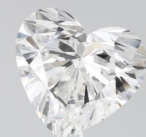 4.08CT Heart Brillian F VVS2 IGI Certified Loose Diamond Lab Grown CVD
