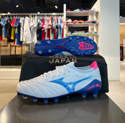 Mizuno Morelia Neo IV Beta Japan MD Men Shoes White Blue