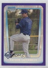 2011 Bowman Draft Chrome Prospects Retail Purple Refractor Taylor Guerrieri 0o6v