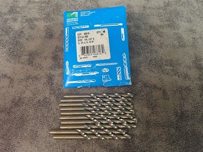 NEW Chicago Latrobe 46616 HSS 1/4'' Letter E Jobber Drill Bits 10 Pack (BN355)