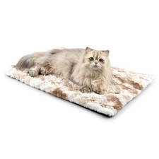 Warming Cat Bed, 24" x 18" Ultra Soft Cat Dog Pet Heating Pad for Indoor Outd...