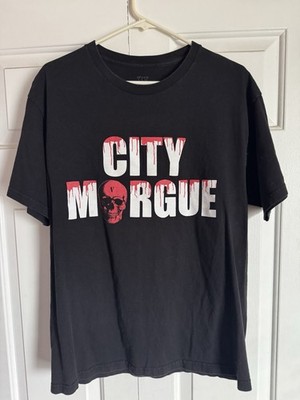 Vlone X City Morgue Drip T-Shirt Men's Size Large Black 2019 Tee NEW
