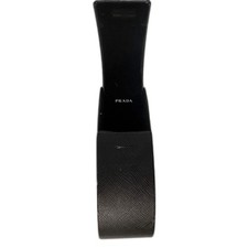 Prada Black Hard Eyeglass Sunglasses Case Only Textured Clamshell