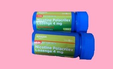 2 BOTTLES Nicotine Polacrilex 4 mg Stop Smoking Aid 24 Mint Lozenges EXP 12/26