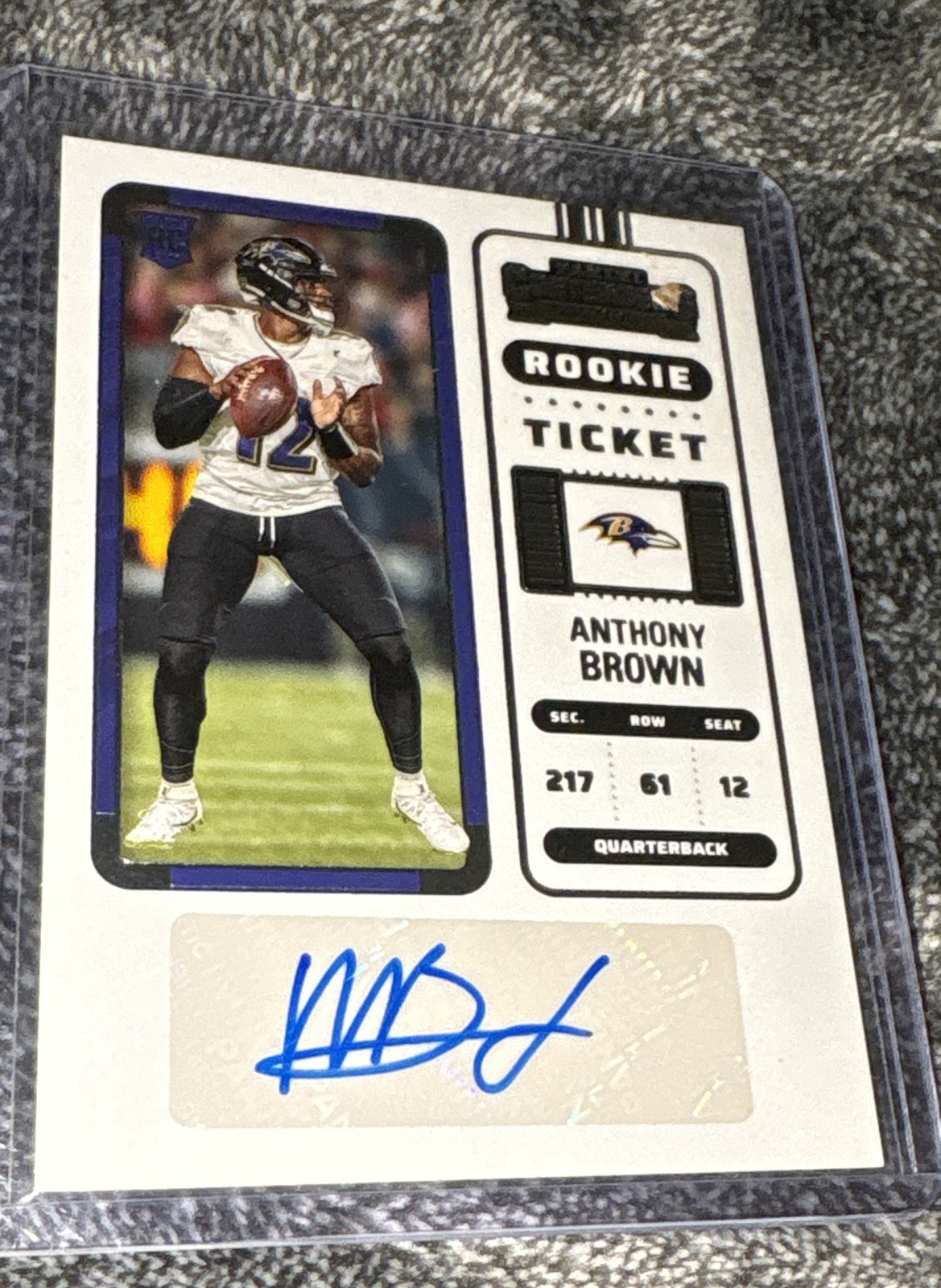 2022 Panini Contenders - Rookie Ticket Anthony Brown Jr. #284 (AU, RC)