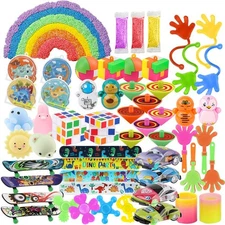 -meme 60 Pcs Party Favors Carnival Treasure Box Toys Classroom Prizes