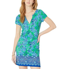 NWT Lilly Pulitzer Sophiletta Dress Sz XL Cabana Green Keepin It Reel UPF 50+