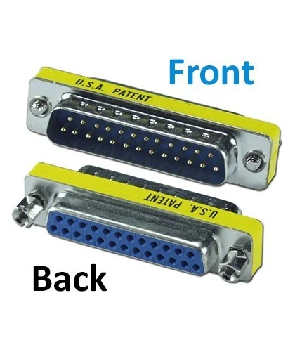 6x DB25 D-SUB 25-Pin Male to Female Port Saver Gender Changer Adapter Converter - Image 2 of 2
