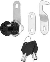 5/8 Zoll Schwarze Schrank SchlöSser Mit Schwarzen SchlüSseln, 1 Packung Zinklegi