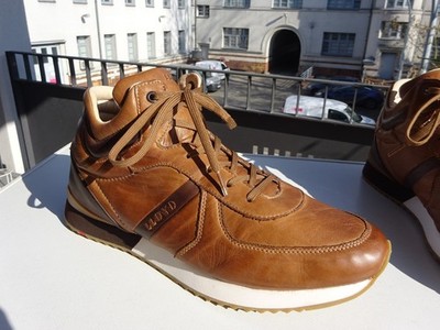 LLOYD Germany Herr SOFT High Sneaker Nappa SOFT Leder Hellbraun Gr.46(UK11) Neuw