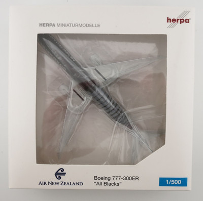 Herpa Air New Zealand Boeing 777-300ER Model - All Blacks - 1:500