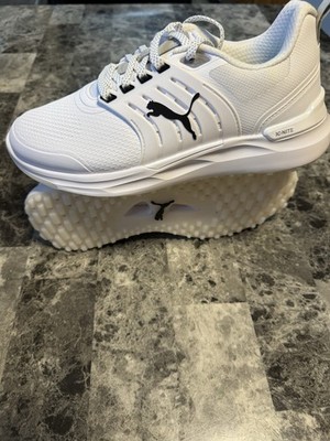 PUMA IGNITE Elevate 2 Men's Golf Shoes Lace-Up Low Top White/Black US 7