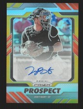 2020 Panini Prizm JOEY BART💎 Prospect Auto Gold 08/10