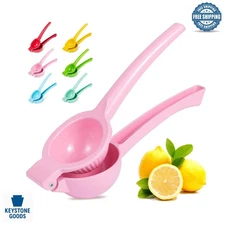 Metal Citrus Juicer - Manual Lemon & Lime Squeezer, BPA-Free Aluminum