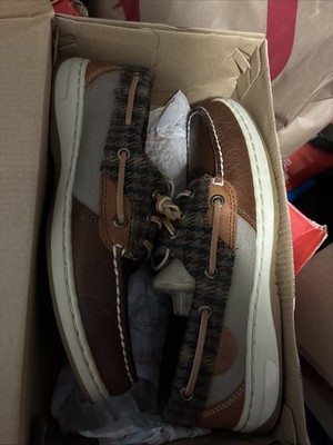 Sperry Top Sider Women s Rosefish Walnut 2-Eye Boat Shoes Size 7.5 Memory Foam