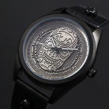 Men Analog Quartz Wrist Watch Leather Cool Strap Boy Skull Dial Sports Watches
