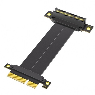 PCIE 4X Risers Cable 90 Degree to 180 Degree Right Angle PCIE4.0 4X Extension