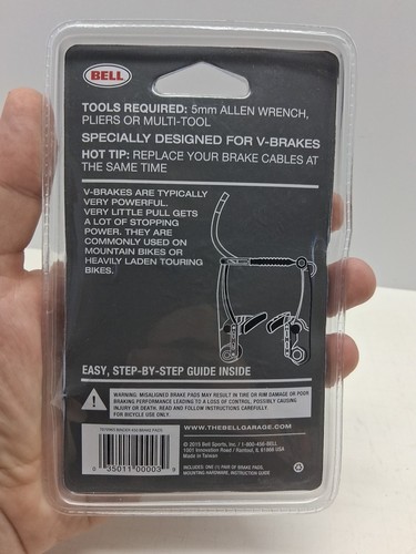 Bell Binder 450 Premium V-Brake Bicycle Bike Brake Pads *New In Package* - Picture 2 of 2