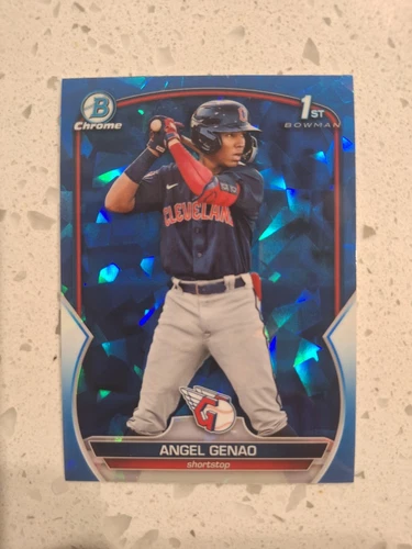 2023 Bowman Chrome SAPPHIRE Angel Genao 1ST BOWMAN REFRACTOR #BCP-140 