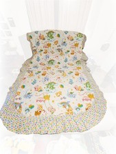 VTG HTF 1982 Care Bears Twin Bed 5 Pc Set Friendship Love a Lot Good Luck Bright