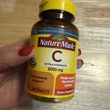 Nature Made Extra Strength Vitamin C 1000 Mg, Dietary Supplement for Immune Supp