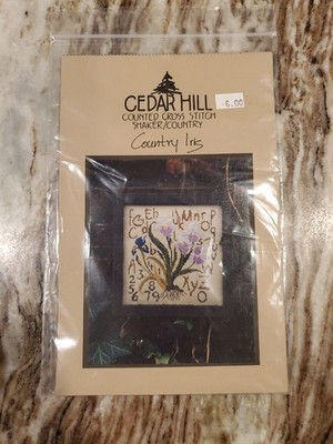 Cedar Hill Shaker/Country Cross Stitch Chart: Country Iris