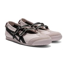 2025 Patou x Onitsuka Tiger Mexico 66 Mary Jane Shoes Pink/Black Ballet Flats