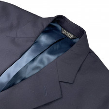Jos. A. Bank Men's 100 Wool Gold Buttons 2-Button Blazer Navy Blue 42S