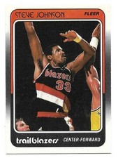 STEVE JOHNSON 1988-89 FLEER CARD NEAR MINT+ CONDITION