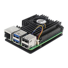 Aluminum Alloy Protective Case with Cooling Fan For Raspberry PI 5 Motherboards