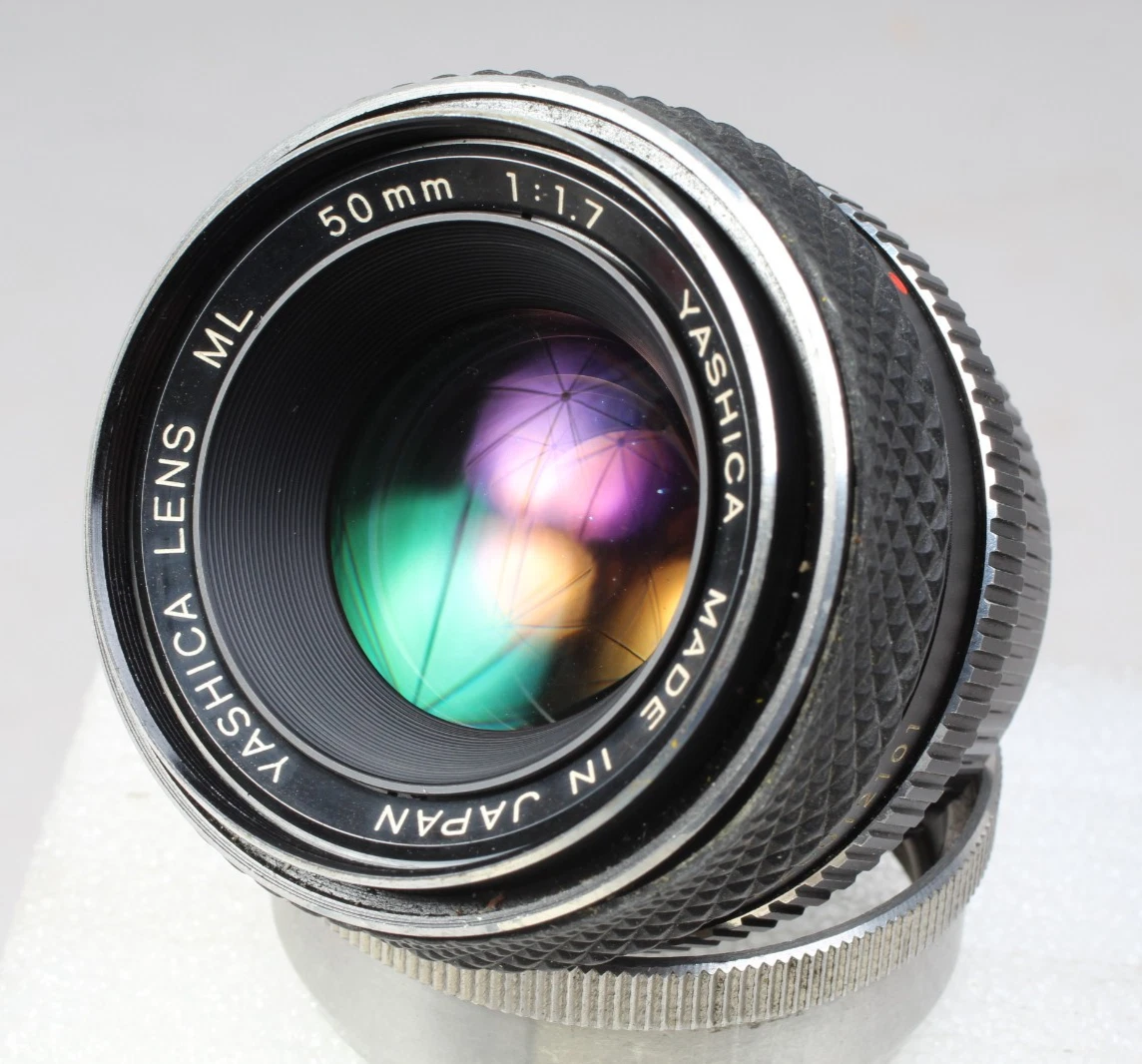 Yashica Camera Lenses 50mm Focal f/1.7 Maximum Aperture for sale